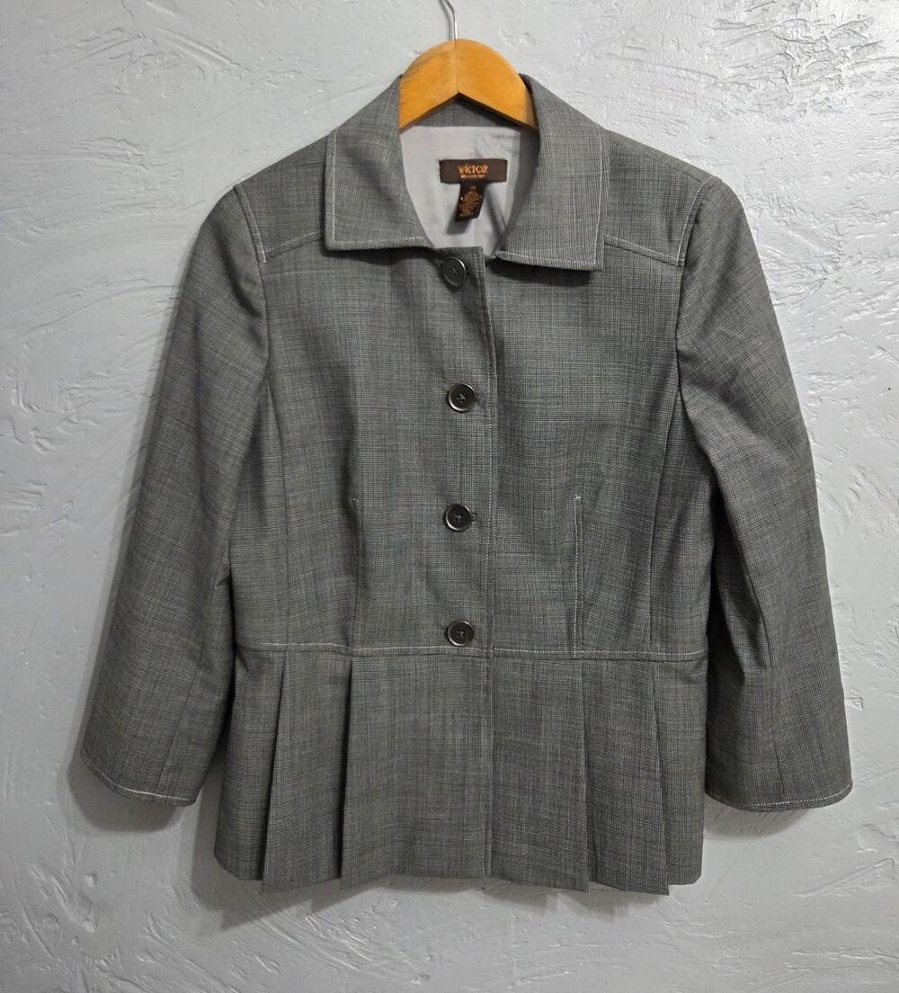 Victor Alfaro Blazer Button Up Jacket Woman's Size 12